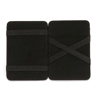 China New Style PU Leather Waterproof Flip Coin Bag Simple Men's Purse Wallet Magic Men's Card Wallet for sale