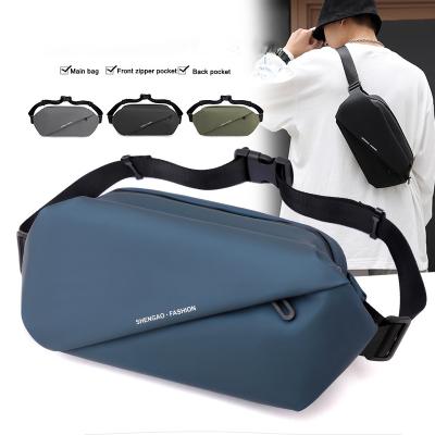 China New Men's Chest Bag Leisure Trend Sports Anti-theft Multifunctional Anti-theft Satchel Small Waist Bag for sale