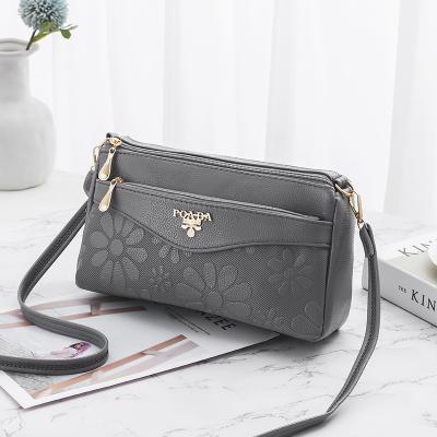 China 2021 new high quality fashion trend large capacity shoulder leather bag Korean messenger handbag for sale