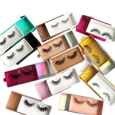 China Custom Natural Best Quality Long Eyelash Box With Your Own Logo Lashes Paper Boxes False Eyelash Packaging Wholesale for sale