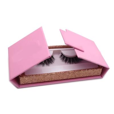 China Wholesale Natural Long Create Your Own Brand Lashes Case Wine Form Mini Unique Eyelash Box False Eyelash Packaging Box for sale