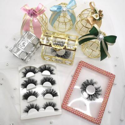 China Long Bling 2020 Wholesale Natural Diamond Lash Case Glitter Custom 3D Mink Eyelash Box Packaging Rhinestones Lash Box Empty for sale