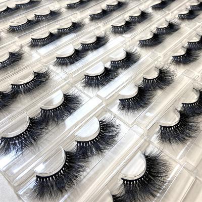 China Wholesale Private Label Natural 25mm Mink Eyelashes Vendor Fake 100% Real 3d Natural Mink Eyelash for sale