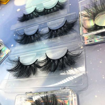 China Natural Wholesale Thickness 25mm 5d Mink Eyelash Vendor 5d Mink Eyelashes for sale