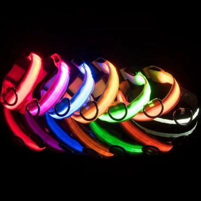 China New Arrival Lights New Arrival Walking Dog Safety Night Micro USB LED Glowing Dog Collar for sale