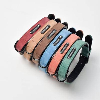 China Wholesale Best Quality Western Fashion Stocked Luxury PU Leather Dog Collar for sale