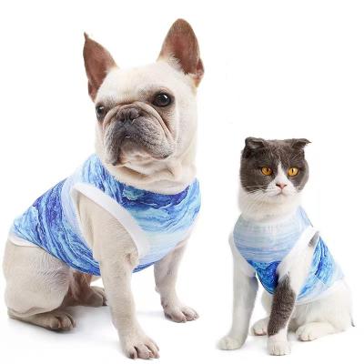 China Stocked Silk Dog Cat Cooling Summer Clothing by Dog Clothes Pet Ice Vest Designer for sale