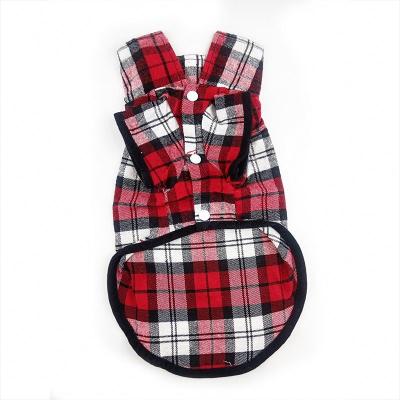 China Dog T-shirt Plaid Cotton Viable High Fashion Designers Wholesale Soft Winter Warm Clothes for sale