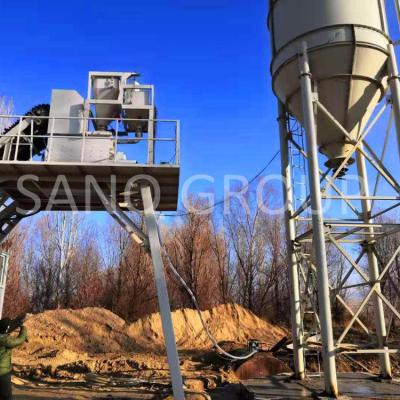 China Building Material Stores Movable Concrete Concrete Mixer Batching Plant With Twin Shaft Forced Mobile Concrete Mixer JS750 for sale