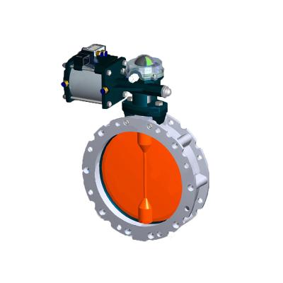 China Power Plant Concrete Concrete Mixing Station Spare Parts Aluminum Alloy Dust Mixing Pneumatic Butterfly Valve For Sale for sale