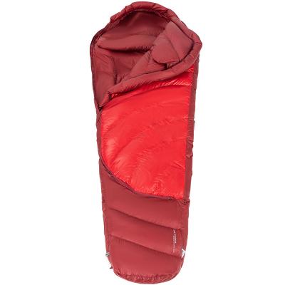 China MOM MOBI GARDEN New Products Water Repellent 800 Outdoor Camping Single Thickened Gray Goose Down Sleeping Bag Warm for sale