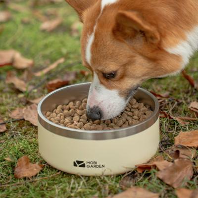 China Stocked Outdoor MOBI GARDEN Camping Stainless Steel Pet Bowl for sale