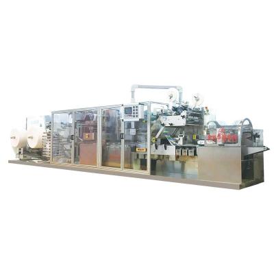 China Hotels HY-2035C Full Automatic Double Channel Folding and Wet Cloth Packing Machine with Automatic Changing Raw Material for 5~30pcs/pack, for sale