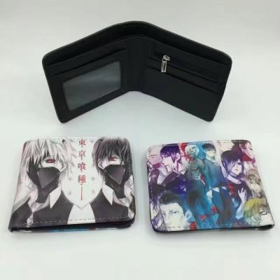 China Tokyo Ghoul Wallet Single Short Double Ghouls Wallet Tokyo Ghoul Foreign Trade PU Coin Purse Anime Leather Device for sale