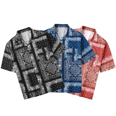 China Hot Sale QUICK DRY QUICK DRY Resort Hawaiian Style Printed Loose Casual Summer 2022 Polyester New Product Ideas Men's Shirt for sale