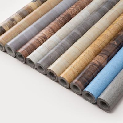 China Modern Decorative PVC Flooring Iinoleum Self Adhesive Plastic Vinyl Flooring Plastic Roll Flooring for sale