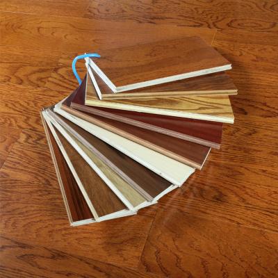 China New Design Durable Solid Core 4mm Plastic Laminated Texture Wood Machine SPC Vinyl UV Treated Coating Waterproof Flooring for sale