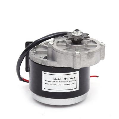 Κίνα Customized 350W 36V 24V permanent magnet DC wire drawing gear motor MY1016Z3 electric tricycle motor προς πώληση