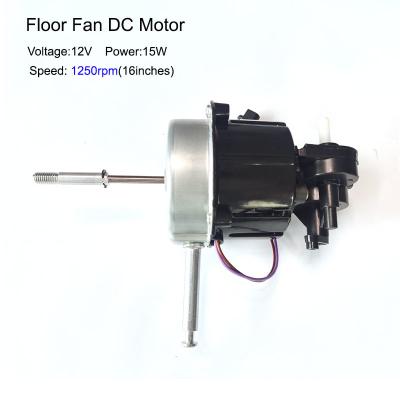 China 12V Fan Motor DC Battery Solar Rechargeable Table Floor Wall Fan Motor for sale