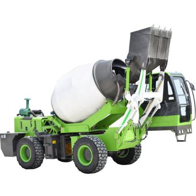 China Construction industry economical and practical mini concrete plant/3.5cbm batching self loading concrete mixer truck for sale