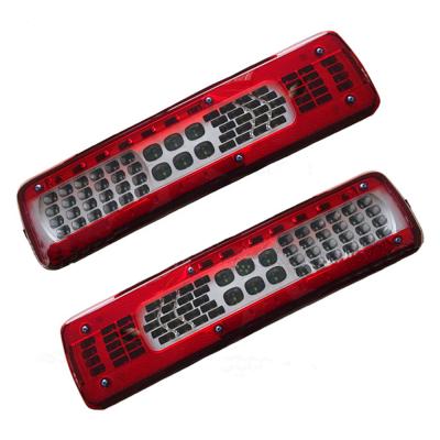 China Volvo Truck 12/24V Car LED Rear Tail Light Tail Lights For Volvo FH4 ​​FH02 FM420/460 Truck Trailer With Buzzer Tractor Iron Oxtail Lamp for sale