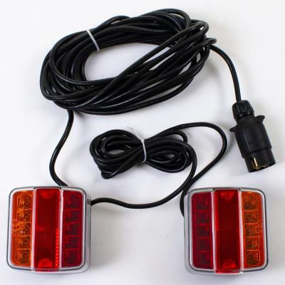 China Truck Trailers Tractor Bus 12V MAGNETIC TRAILER LED LIGHT KIT TOWING LIGHTS LAMPS GROUP READING 7.5M for sale