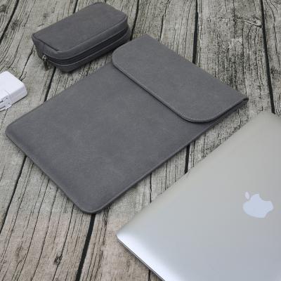 China PU Laptop Sleeve for Macbook Air/pro 11 12 13 15 inch Fashion Laptop Sleeve Leather Case with Mouse Pad for sale