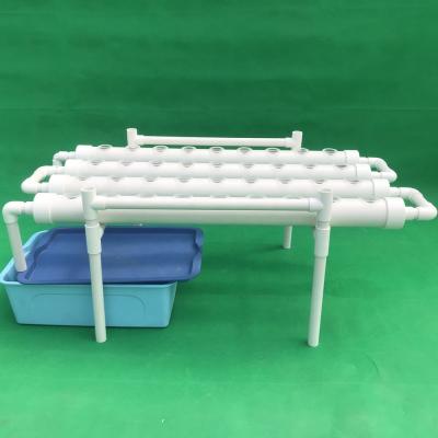 China Household Growing Complete Equipment Easy Grow PVC Tower Piping Hydroponic Growing Systems For Vegetables for sale