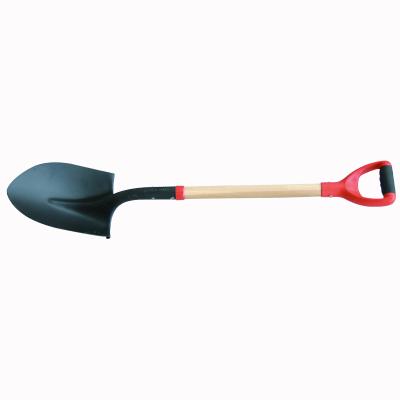 China Garden Shovel 71316 / 71319 Round Shovel With Y Handle Iron Wood Handle Or PA Handle for sale