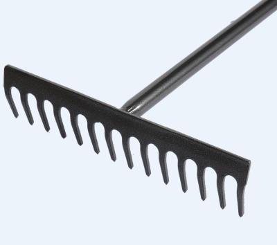 China Garden Rake 31727 14T Full Length Metal Handle Rake for sale