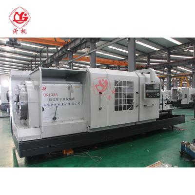 China Factory QK1338 Flat Bed Metal Cnc Horizontal Lathe With Automatic Bar Driver Price In India for sale