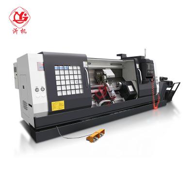 China Factory cnc lathe slope bed CKY6146YG cnc lathe machine with fanuc control/live tooling for sale