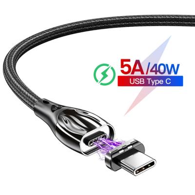 China Popular MP3/MP4 Player Magnet Data Cable Fast Charging Type-C 5A 1M 1.5M Magnetic Mobile Phone Charger Magnet USB Cable for sale