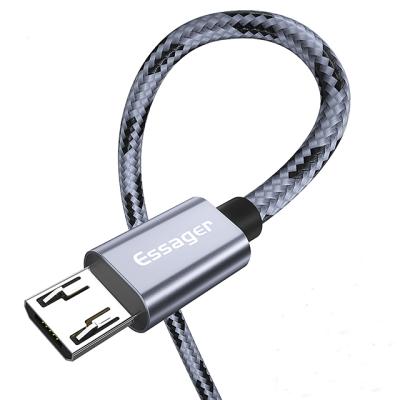 China Fast MP3/MP4 Player Essager Microphone Charging Cable 1M 2M Braided Cable Compatible With All Micro Interface Devices for sale