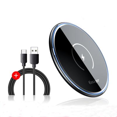 China Mobile Phone Esser 2021 15W Magnetic Wireless Charger With Lamp For ipone 12 HUAWEI XIAOMI for sale