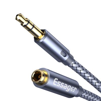 China High End Extended Car Essager 3.5MM Male To Female Audio Cable 1M 2M 3M 5M Audio Cable for sale