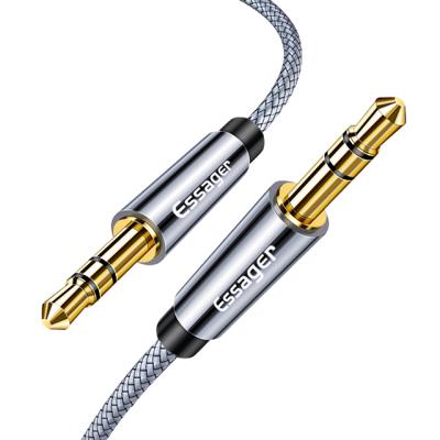 China Male with. Car Essager Essager Cable Speaker Wire 3.5mm Jack Audio Cable For Car Earphone Adapter Jack To Jack 3.5mm Cord For Samsun for sale