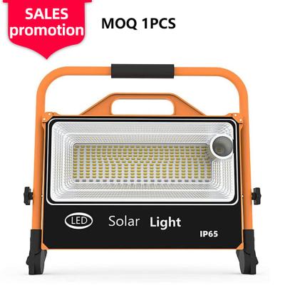 China Promotional ABS Ip65 150w 200w Smd Outdoor Waterproof Emergency Sale Camping Solar Led Flood Light for sale