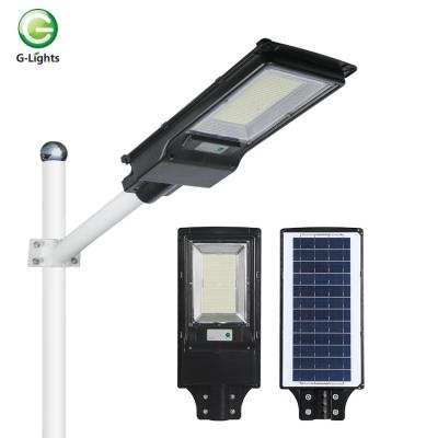 China ROAD Outdoor Lighting ABS 100watt 200watt Integrated All In One Led Solar Street Light for sale