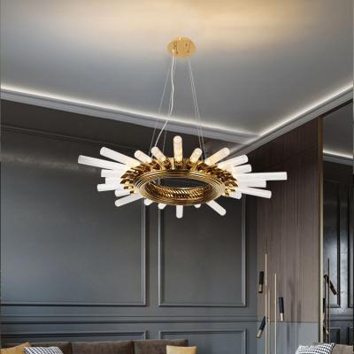 China Modern G-lights Modern Luxury Indoor Ceiling Round Glass Led Chandelier Pendant Light for sale