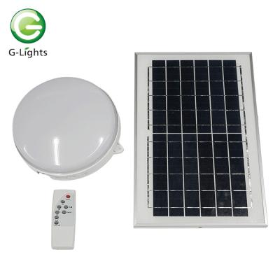 China Modern G-lights Easy Installation ABS Balcony Bedroom 30W Round Led Solar Ceiling Light for sale