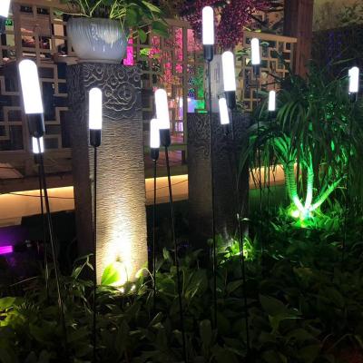 China Hot Selling IP65 Outdoor Garden Landscape Decoration RGB Lamp LED Fiber Optic Solar Holiday Lamp for sale