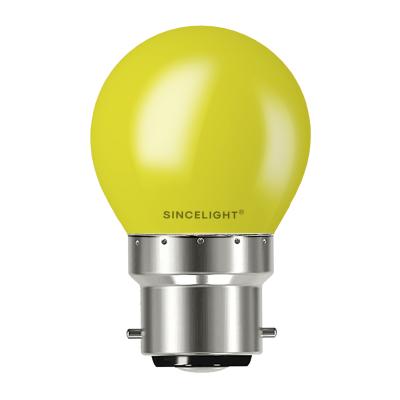 China Yellow Color Light Bulb G45 MINI LED Light Bulb With B22 Small Base 1W Decorative Light Bulb For Holiday Edison Medium Base Gorgeous Merry for sale