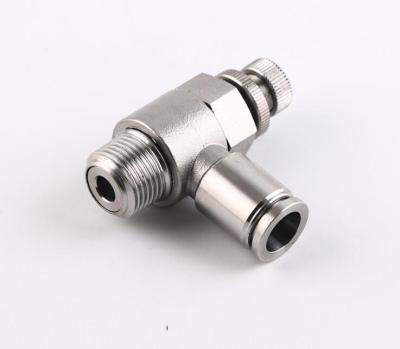 China Pneumatic Gas Airflow Limit Valve Controller Flow Hotels Speed ​​Stainless Steel Fast Fitting for sale