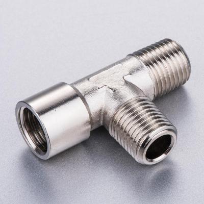 China Hotels Double Male To Female Brass Hose Fitting, Pneumatic Hose Fitting For Nylon Tubes for sale