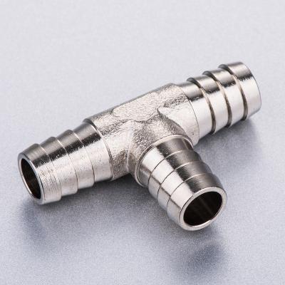 China Hotels Brass Brab T Fitting, Pneumatic Hose Fitting for sale