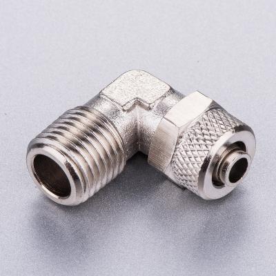 China Hotels Pneumatic Male Thread 90 Degree Elbow Hose Quick Fitting for sale