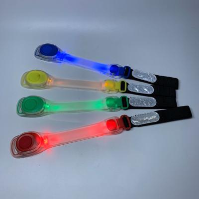 China ABS+Polyester+PVC Wholesale Supplier Colorful Jogging Outdoor Sport Safety LED Running Reflective Armband for sale