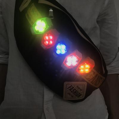 China Operation Wholesales Clip Light Outdoor Led Bike Wheel Warning Light Safety Bag Outdoor Led Light for sale