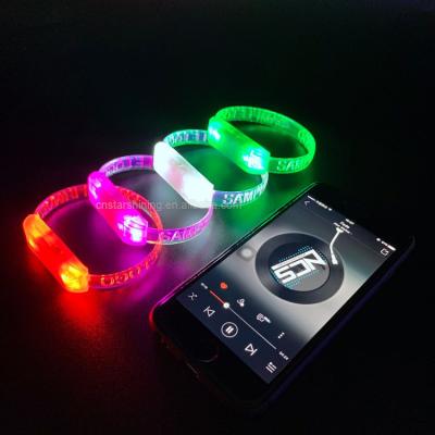 China 2020 event music control TPU led wristband concert party led wristband light wristband for sale